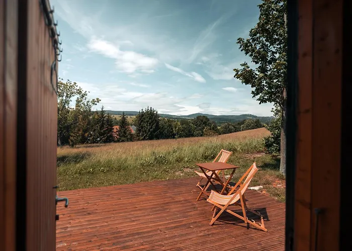 Luxe tent Tiny Glamp - Kontejner Louka *
