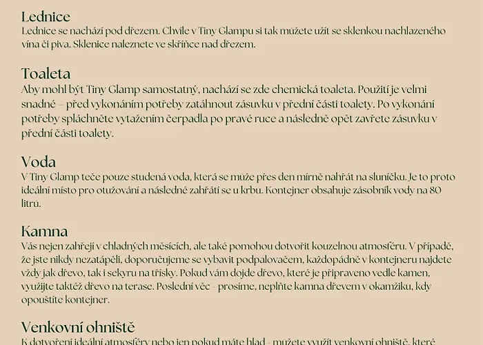 Tiny Glamp - Kontejner Louka Роскошный шатер *